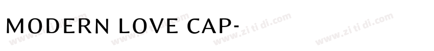 modern love cap字体转换